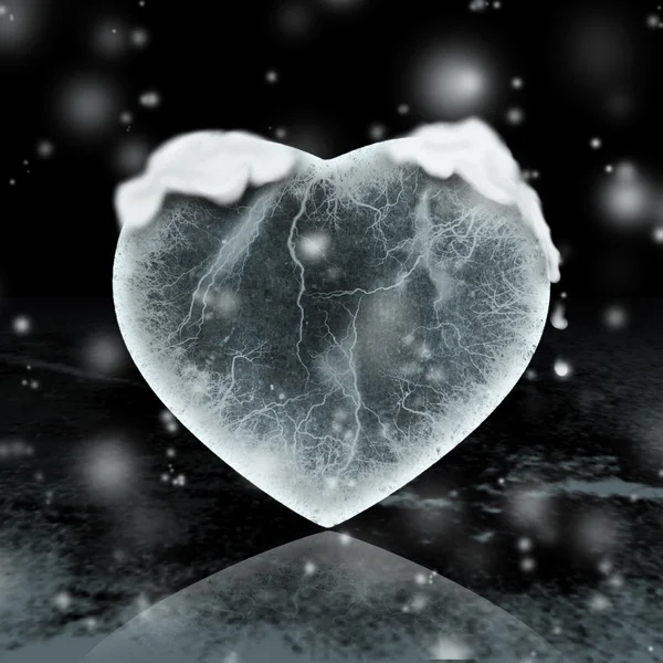 Ice heart Illustration Royalty Free Stock Images