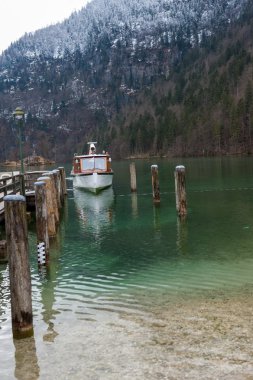 Konigsee Gölü, Berchtesgaden, Almanya