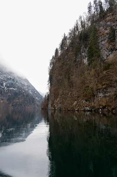 Konigsee lake, Berchtesgaden, Německo — Stock fotografie