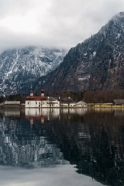 Jezioro Königssee, Berchtesgaden, Niemcy — Zdjęcie stockowe