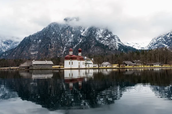 Konigsee lake, Berchtesgaden, Německo — Stock fotografie