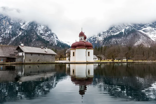 Lago Konigsee, Berchtesgaden, Germania — Foto Stock
