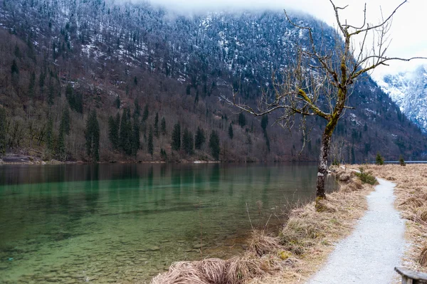 Konigsee lake, Berchtesgaden, Německo — Stock fotografie