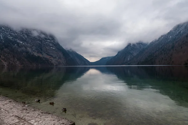 Lago Konigsee, Berchtesgaden, Alemania — Foto de Stock