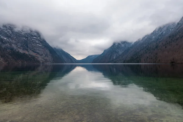 Konigsee lake, Berchtesgaden, Německo — Stock fotografie