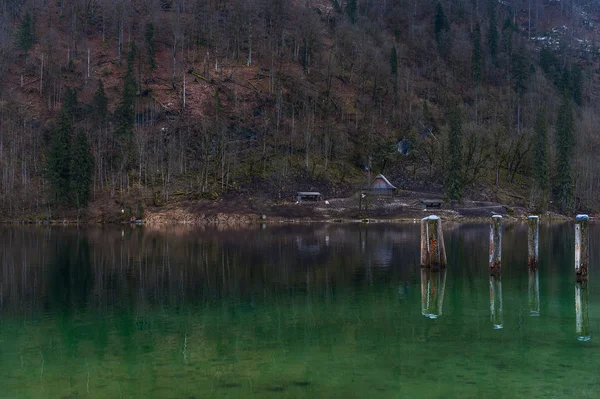 Konigsee 호수, Berchtesgaden, 독일 — 스톡 사진