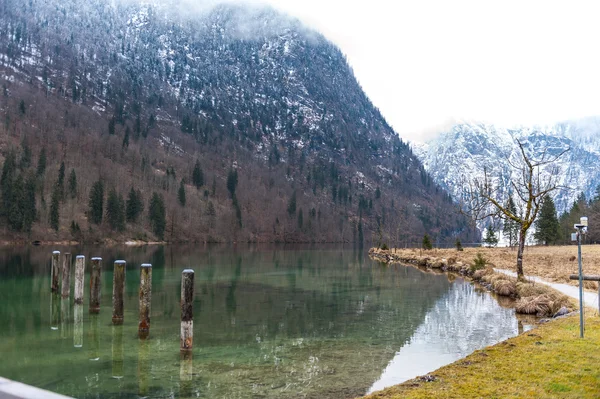 Jezioro Königssee, Berchtesgaden, Niemcy — Zdjęcie stockowe