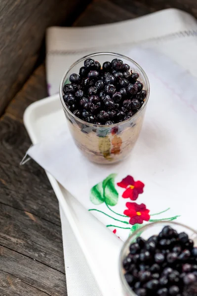 Chia seeds pudding — Stock Photo, Image