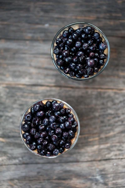 Chia seeds pudding — Stock Photo, Image