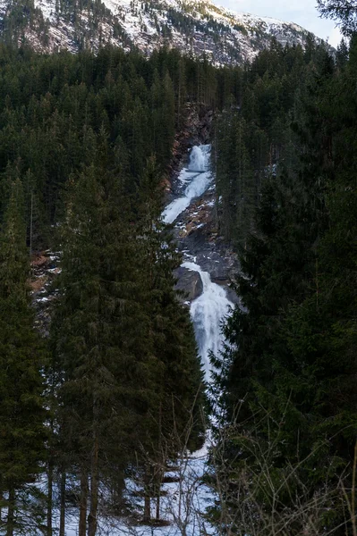 Pohled na Krimmelské vodopád — Stock fotografie