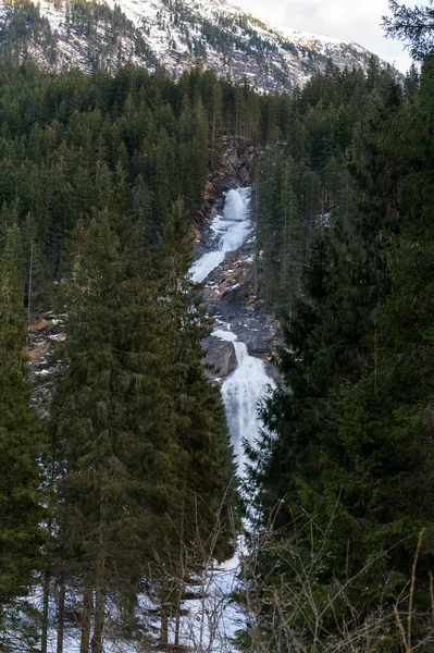 Pohled na Krimmelské vodopád — Stock fotografie
