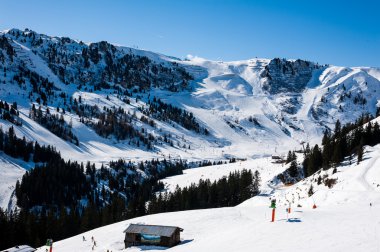 Ski area in Mayrhofen, Austria clipart