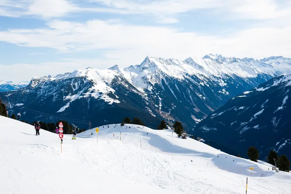 Ski area in Mayrhofen, Austria — Stock Photo, Image