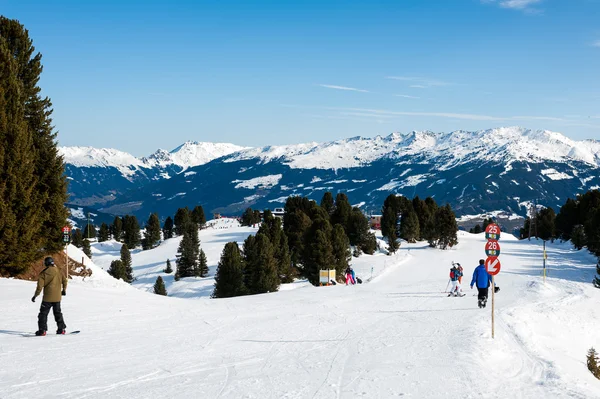 Comprensorio sciistico Mayrhofen, Austria — Foto Stock