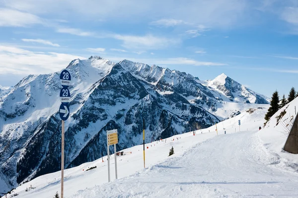 Ski area in Mayrhofen, Austria — Stock Photo, Image