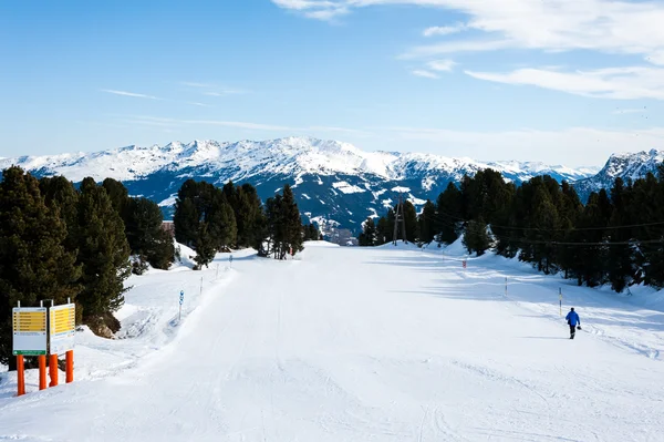 Skigebied in Mayrhofen, Oostenrijk — Stockfoto