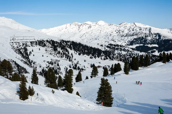 Skidområdet i Mayrhofen, Österrike — Stockfoto