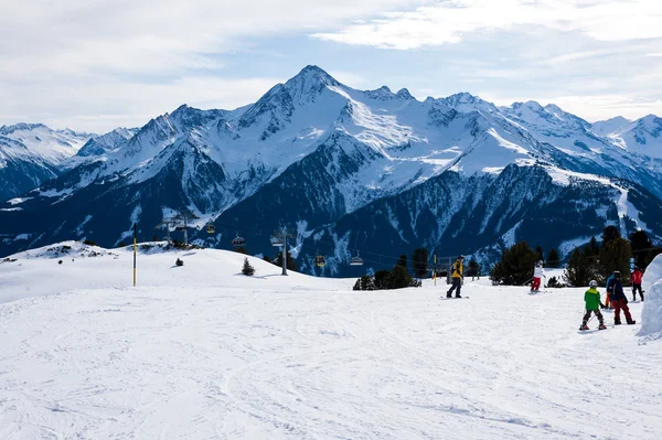 Mayrhofen，奥地利滑雪场 — 图库照片