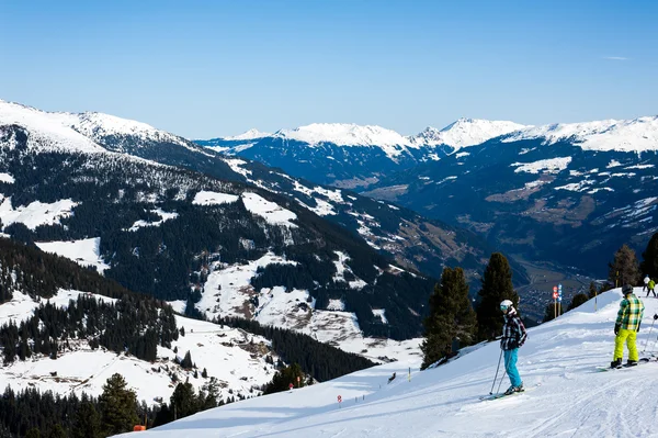 Skigebied in Mayrhofen, Oostenrijk — Stockfoto
