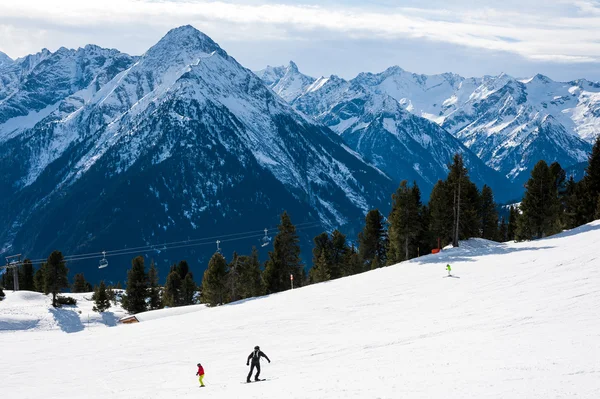 Mayrhofen，奥地利滑雪场 — 图库照片