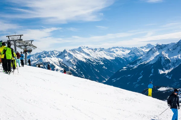 Mayrhofen，奥地利滑雪场 — 图库照片