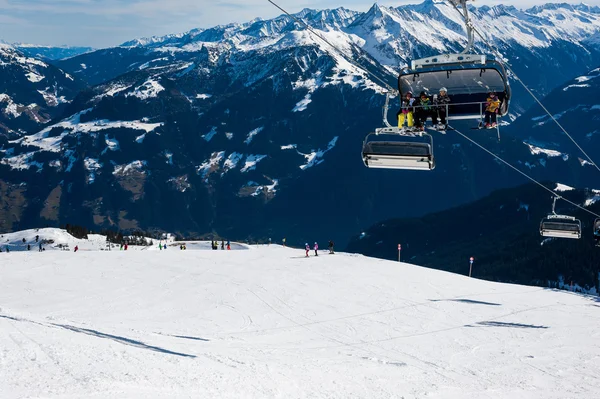 Ski area in Mayrhofen, Austria — Stock Photo, Image