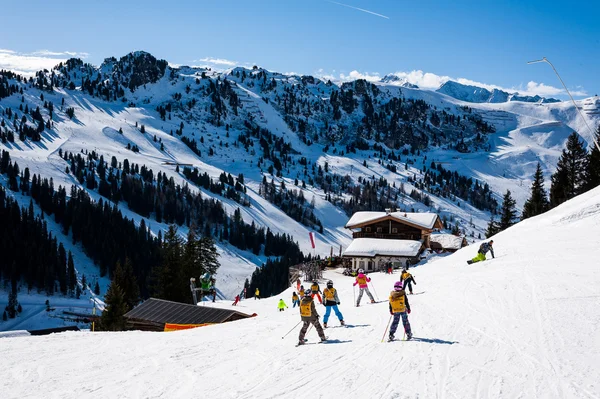 Mayrhofen，奥地利滑雪场 — 图库照片