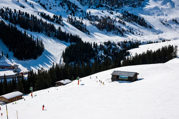 Skigebiet in Mayrhofen, Österreich — Stockfoto