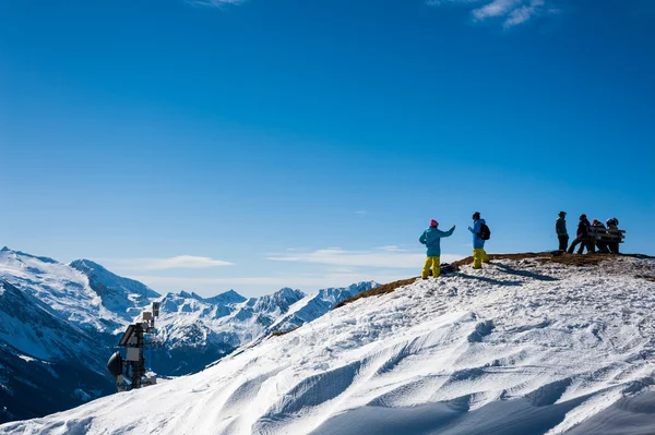 Skigebied in Mayrhofen, Oostenrijk — Stockfoto