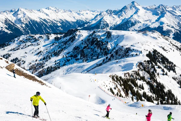 Skidområdet i Mayrhofen, Österrike — Stockfoto