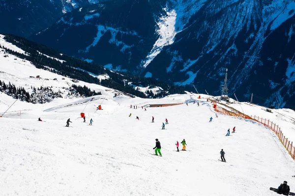 Skigebiet in Mayrhofen, Österreich — Stockfoto