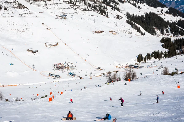 Mayrhofen，奥地利滑雪场 — 图库照片