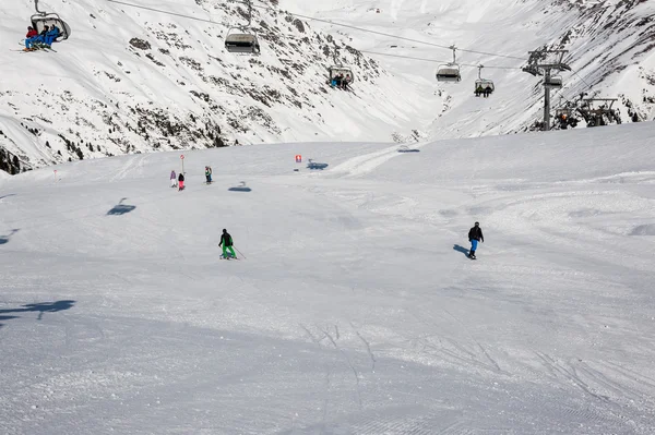 Área de esquí en Mayrhofen, Austria — Foto de Stock