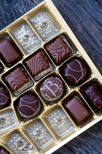 Diverse caramelle al cioccolato — Foto Stock