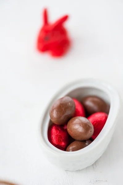 Chocolade paaseieren — Stockfoto