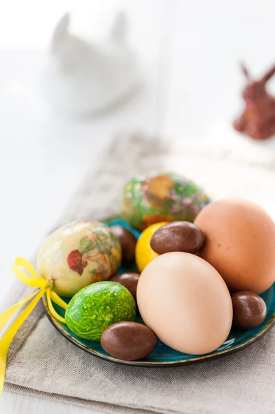 Primo piano della decorazione pasquale — Foto Stock