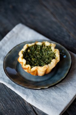 Mini ıspanak tart