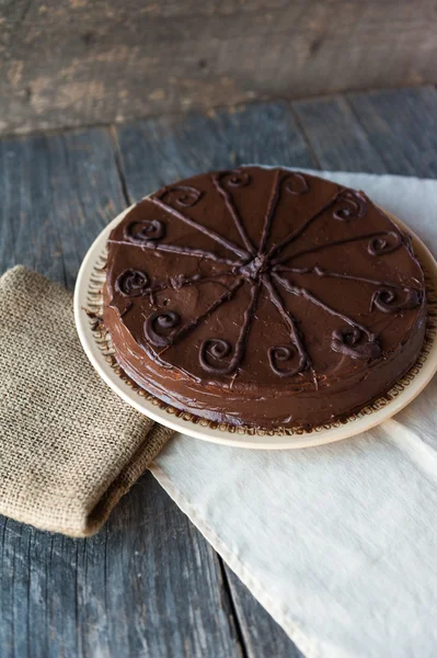 Pastel de chocolate casero —  Fotos de Stock