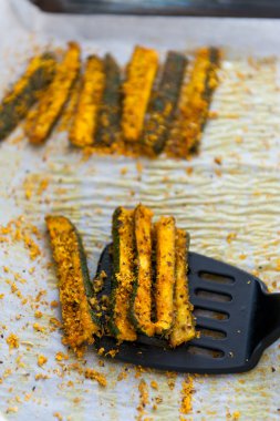 Baharat ile pişmiş kabak