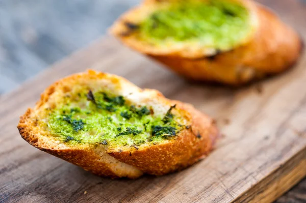 Pão de alho fresco — Fotografia de Stock