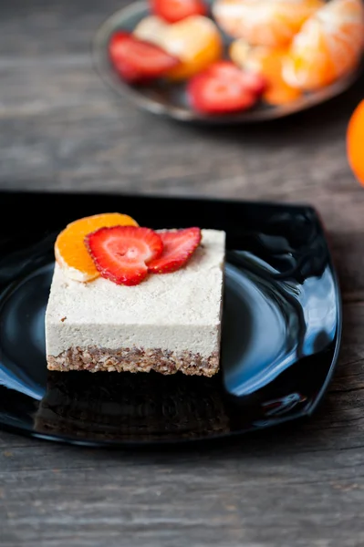 Gâteau au fromage végétalien cru — Photo