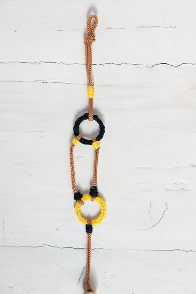 Handmade crochet bracelet — Stock Photo, Image