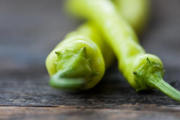 Green hot peppers — Stock Photo, Image