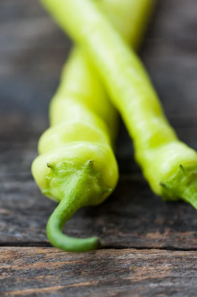 Green hot peppers — Stock Photo, Image
