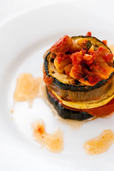 Plate with ratatouille — Stock Photo, Image