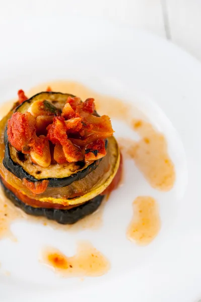 Plate with ratatouille — Stock Photo, Image