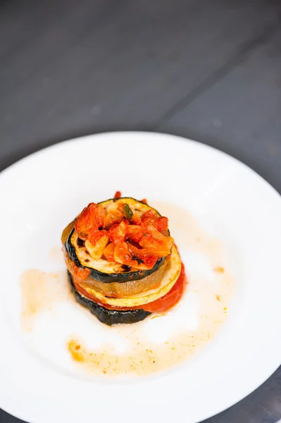 Plate with ratatouille — Stock Photo, Image