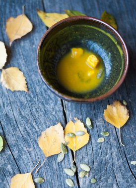 Balkabağı çorbası.