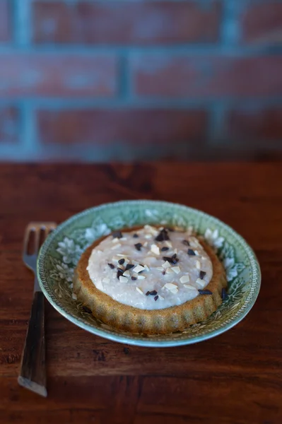 Torta con crema di banane — Foto Stock