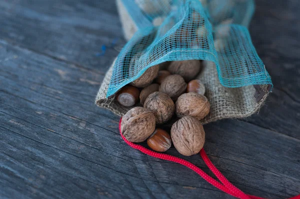 Nuts in a bag — Stock Photo, Image